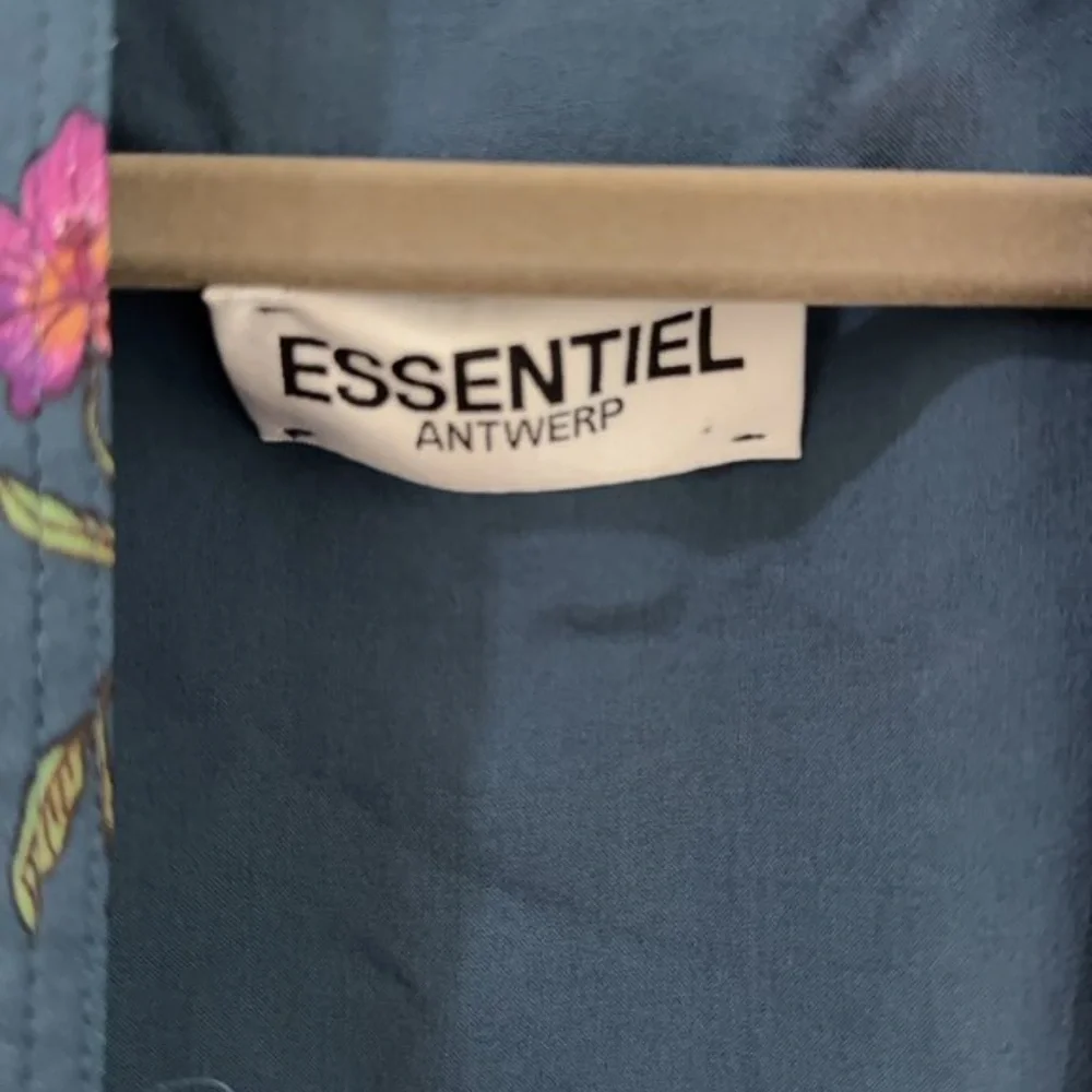 Essentiel Antwerp Floral Wrap Dress Belted Blue Multicolor Size 38